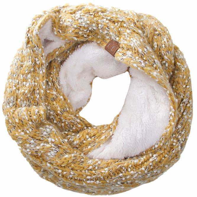 Hana - Wholesale Scarf – Women's - C.C Eyelash Confetti Yarn Knitted Infinity Scarf9