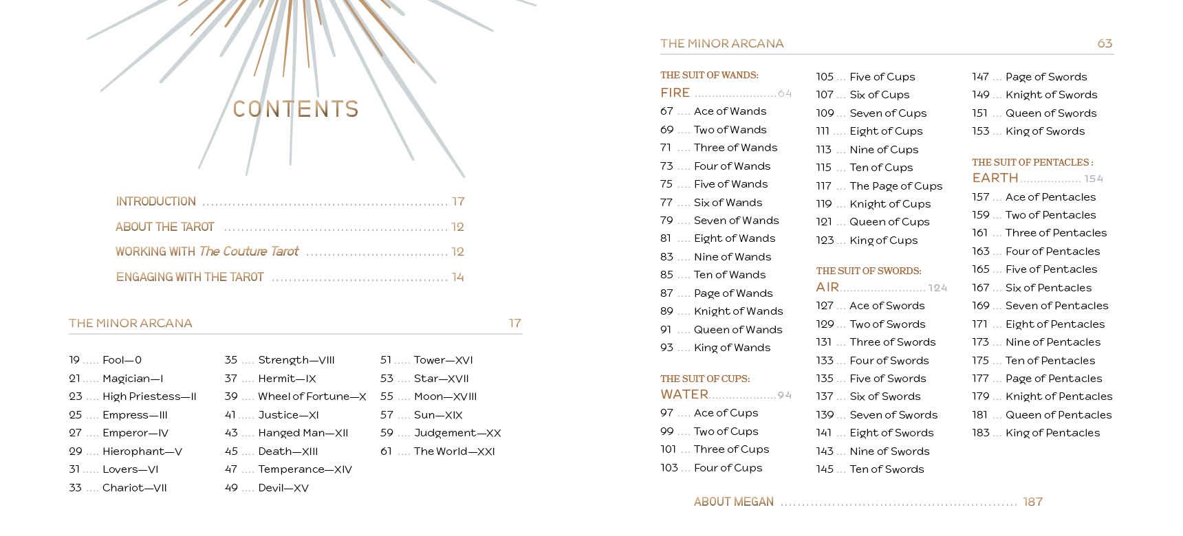 REDFeather - Vente Cartes de tarot - Couture Tarot : (Coffret de tarot avec 78 cartes et livre guide)1