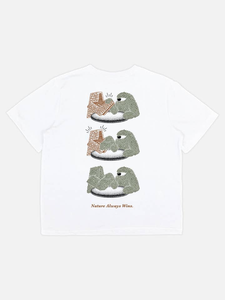 Wawwa Cothing - Wholesale Screen Printed T-Shirt - Unisex - Nature Always Wins Graphic T-Shirt1