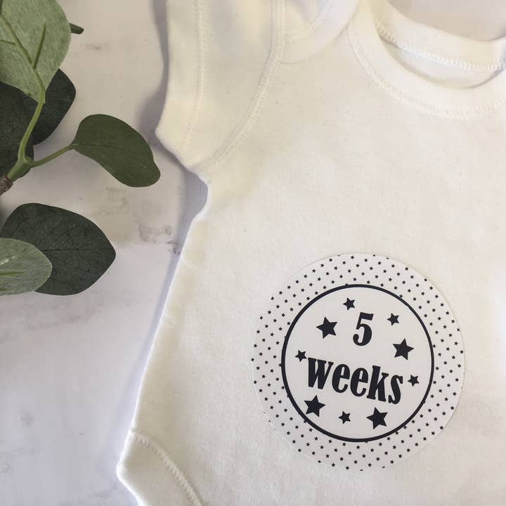 Dios Designs - Venta al por mayor Pegatinas - Niños y bebés - Pegatinas Weekly Journey, monocromáticas1