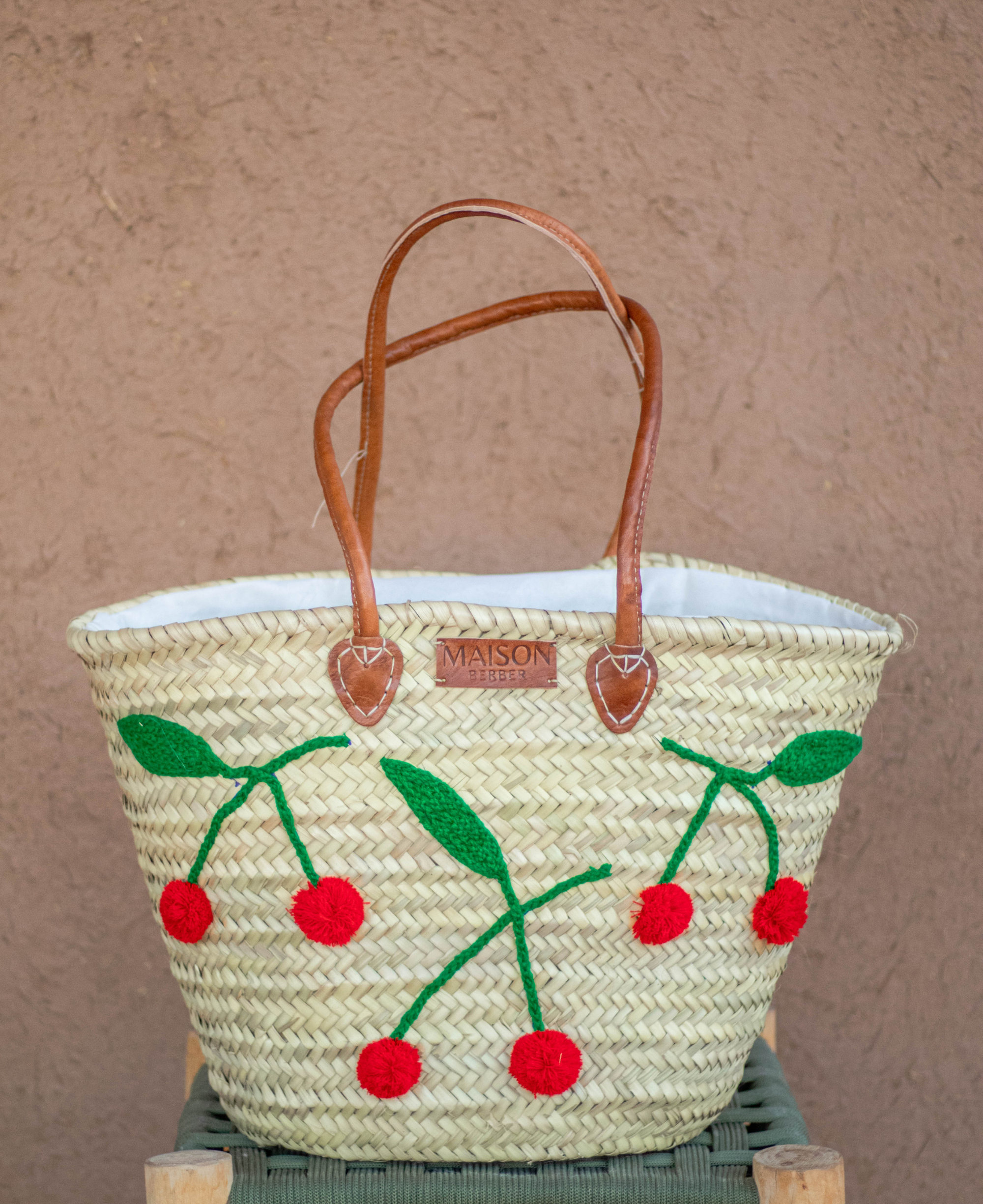 Maison Berber - Wholesale Strandtas - Handgemaakte strooien boodschappentassen7