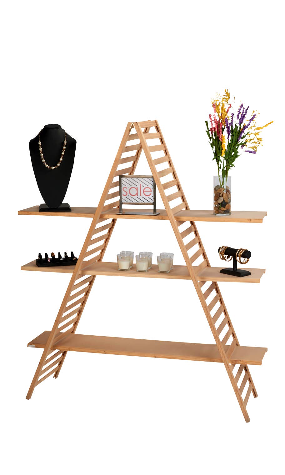 Store Supply Warehouse - Wholesale Retailer Display - Kids & Baby - A-Frame Wood Display Unit 0