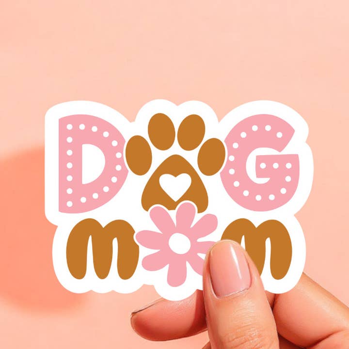 Dog Mom Sticker | Mothers Day Womens Gift for wholesale by Midnight Dahlia Studio