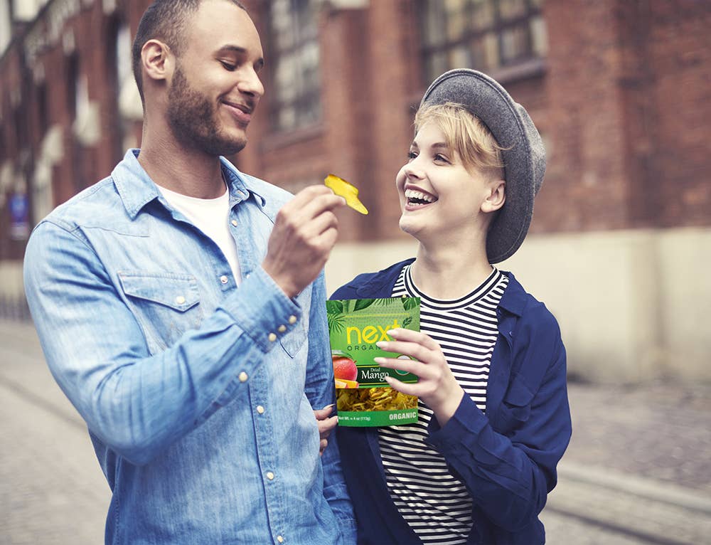 Next Organics – Engroshandel Tørret/dehydreret frugt – Økologisk Tørret Mango - 4 oz4