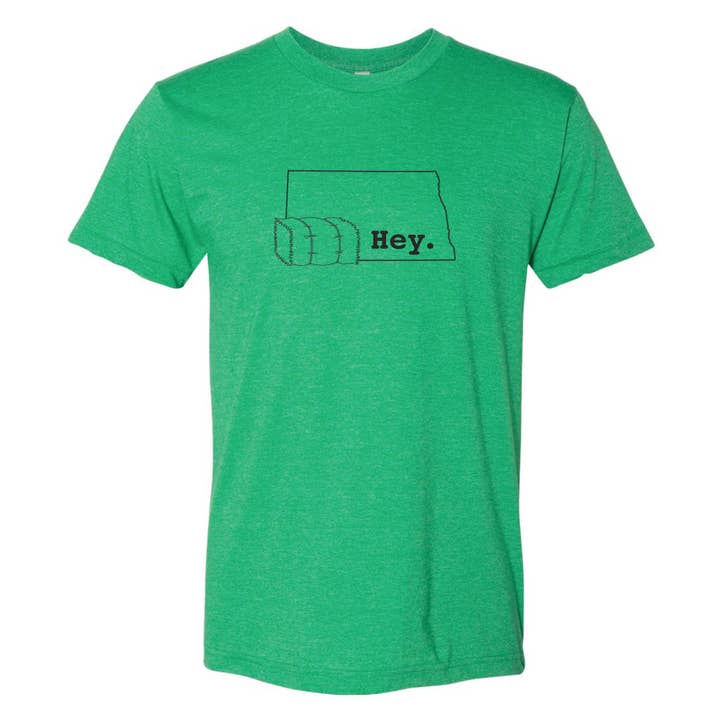 North Dakota Hey. T-Shirt for wholesale by Wheatheadz