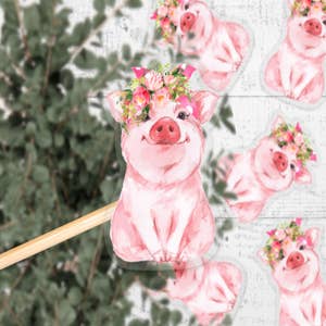 pink floyd decal pig