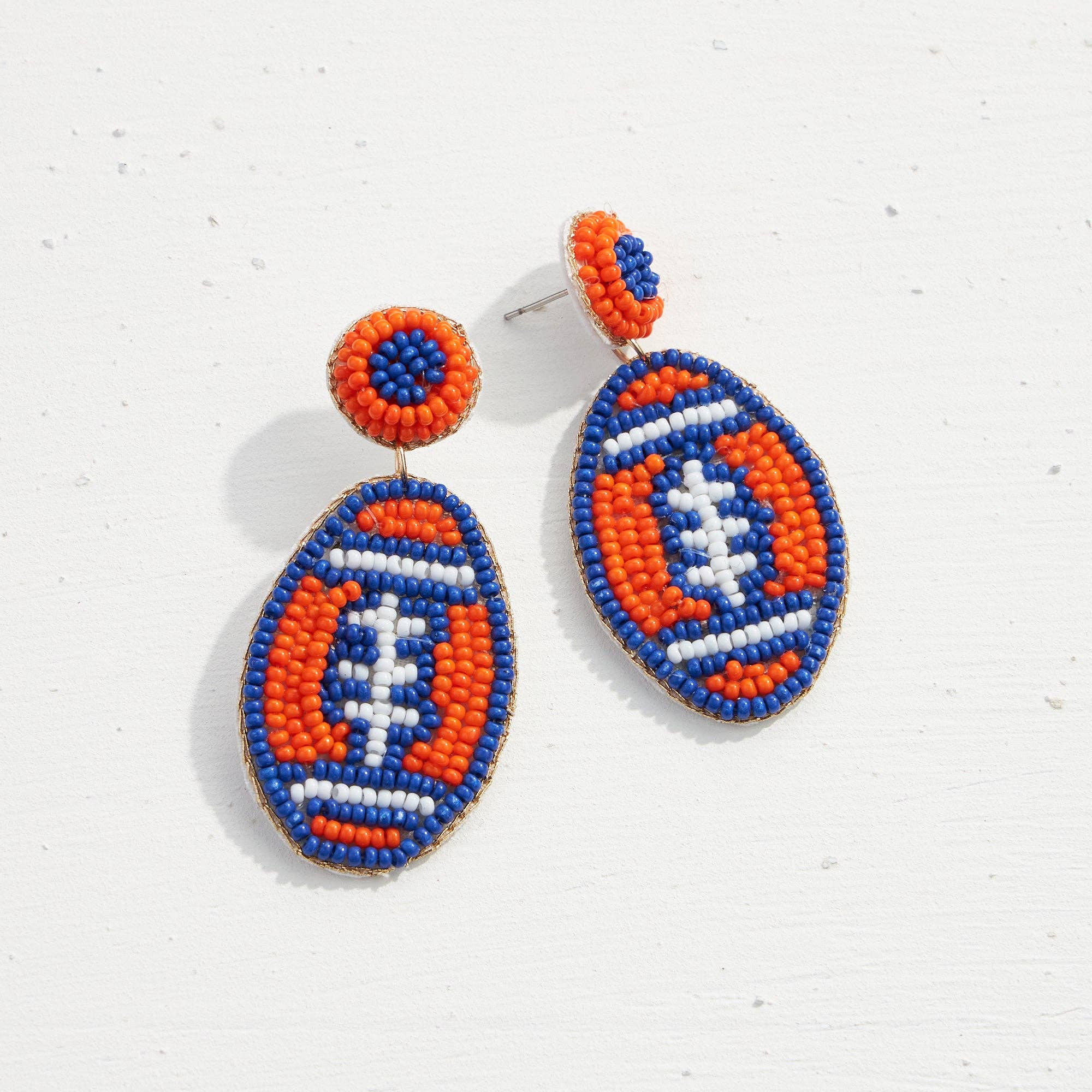 Frem - Wholesale Dangle Earrings - College Football Seed Bead Earrings5