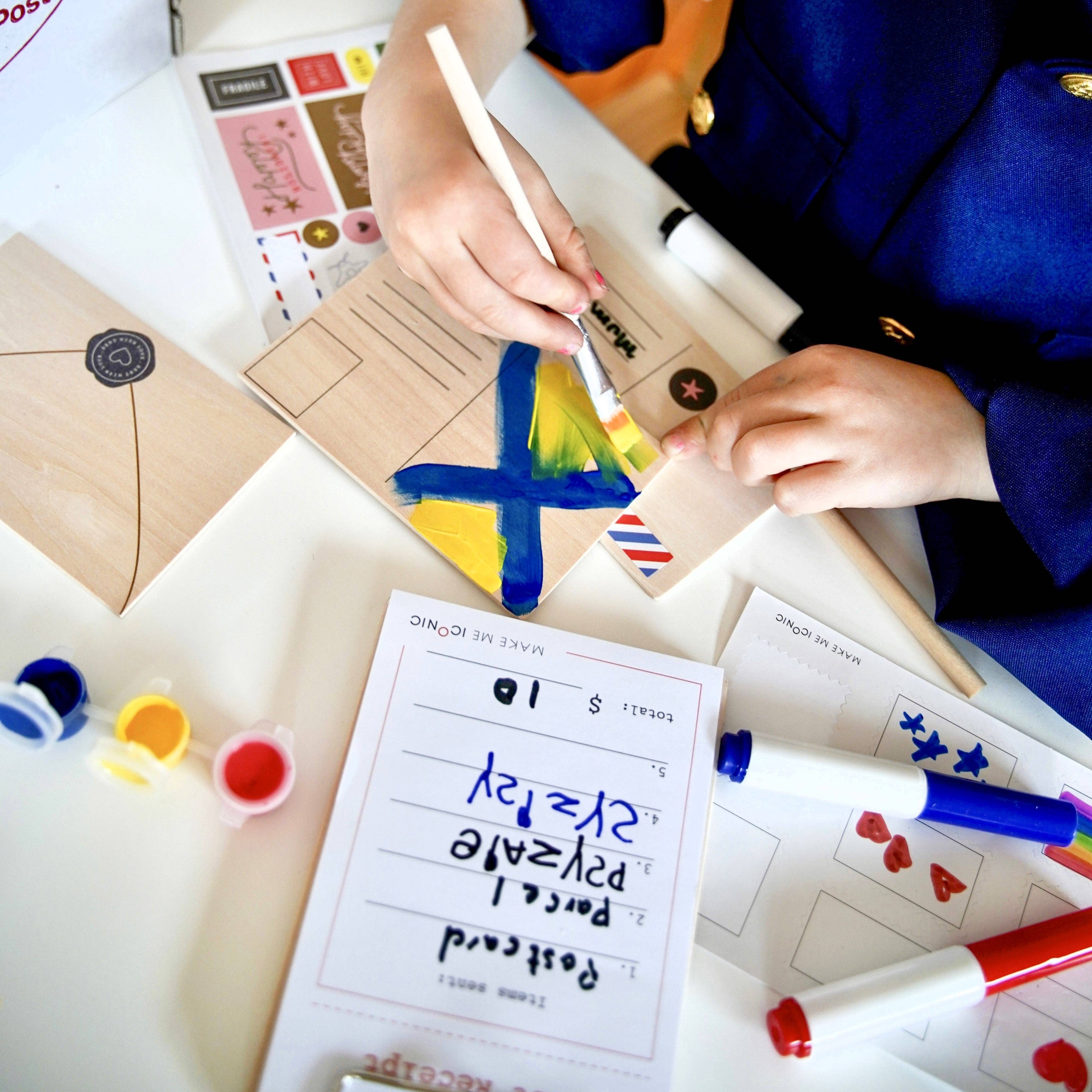 Make Me Iconic - Wholesale DIY Craft Kit - Kids - WOODEN TOY - POST BOX LETTERS CRAFT KIT18