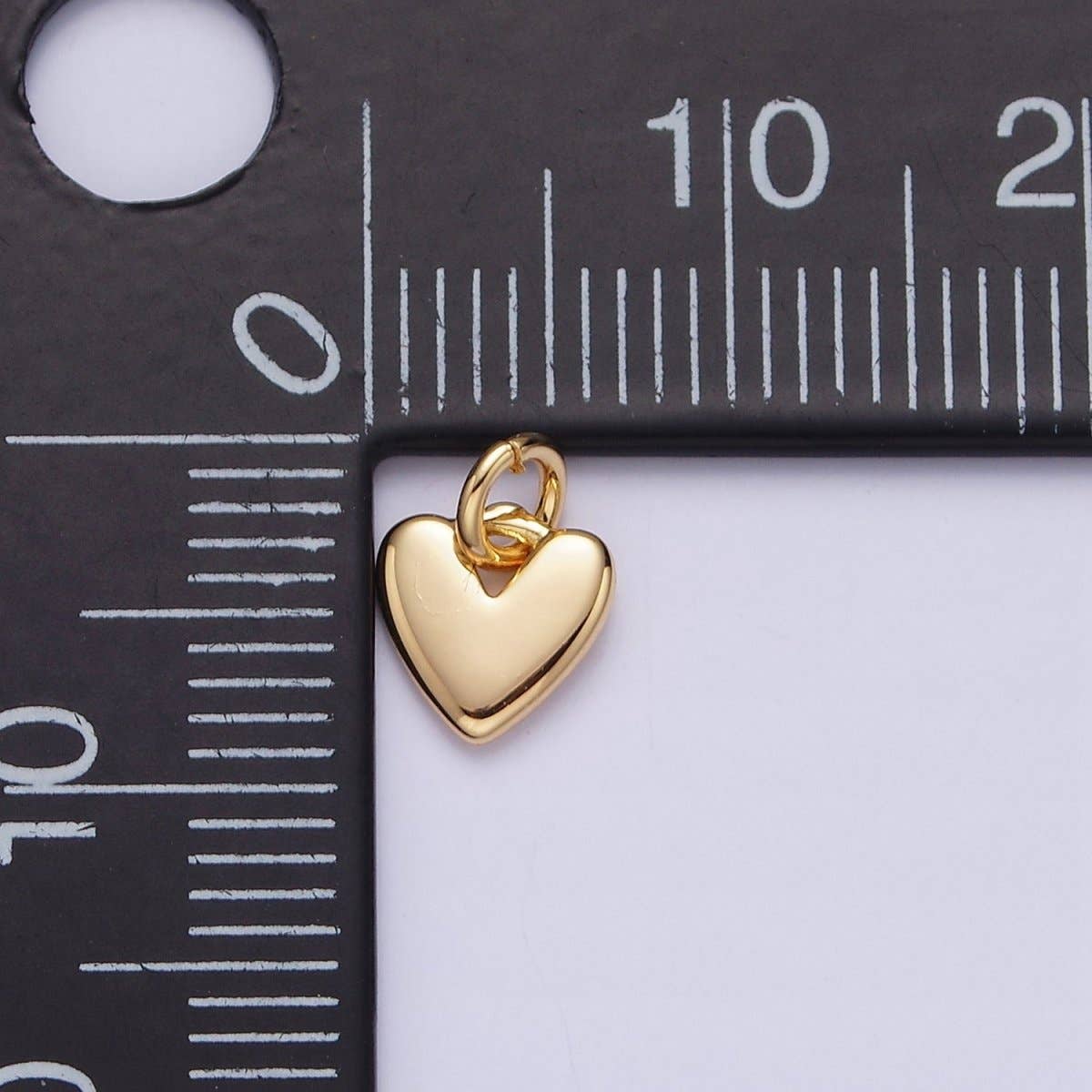 Aim Eternal - Wholesale Individual Charm/Pendant - 16K Gold Filled Heart Mini Add-On Charm in Gold & Silver | AC-1342 AC-13431