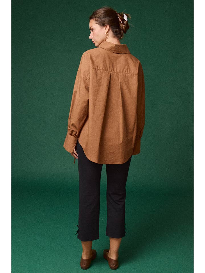 Papermoon - Wholesale Shirt - Women's - PT51052 - Oversized Button-Down Shirt - Cream9