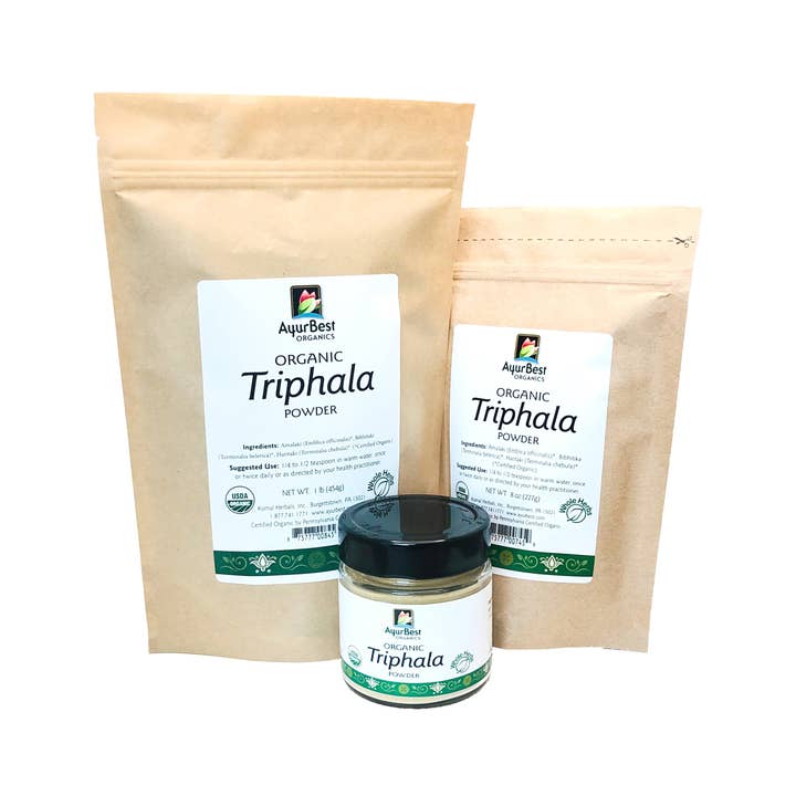 Komal Herbals, Inc - Wholesale Protein/Superfood Powder - Wholesale Spices & Herbs - Triphala Powder, Organic 1 lb (454g) Bag2