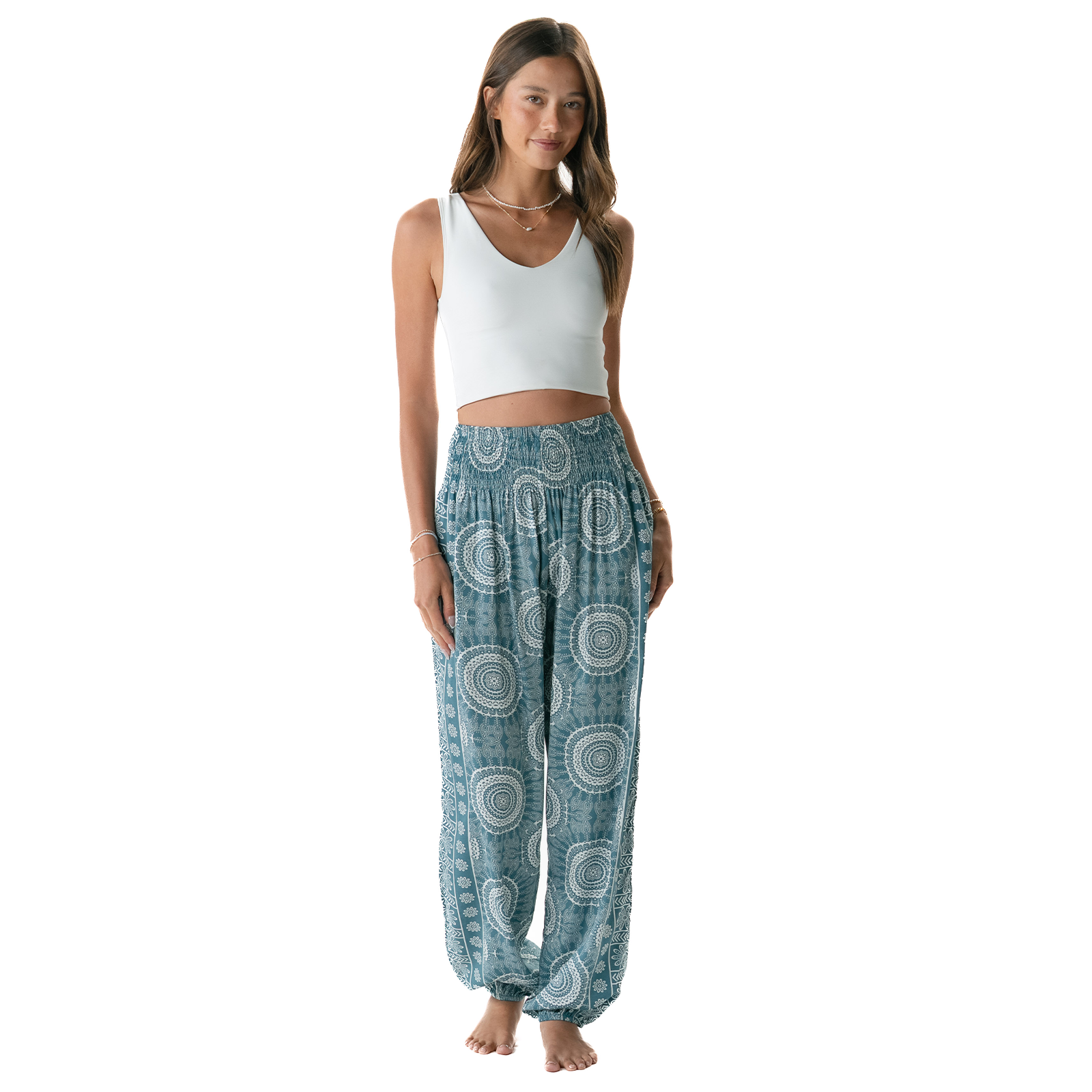 Lotus and Luna - Venta al por mayor Pantalones - Mujer - Pantalones Harem Playa Zafiro7