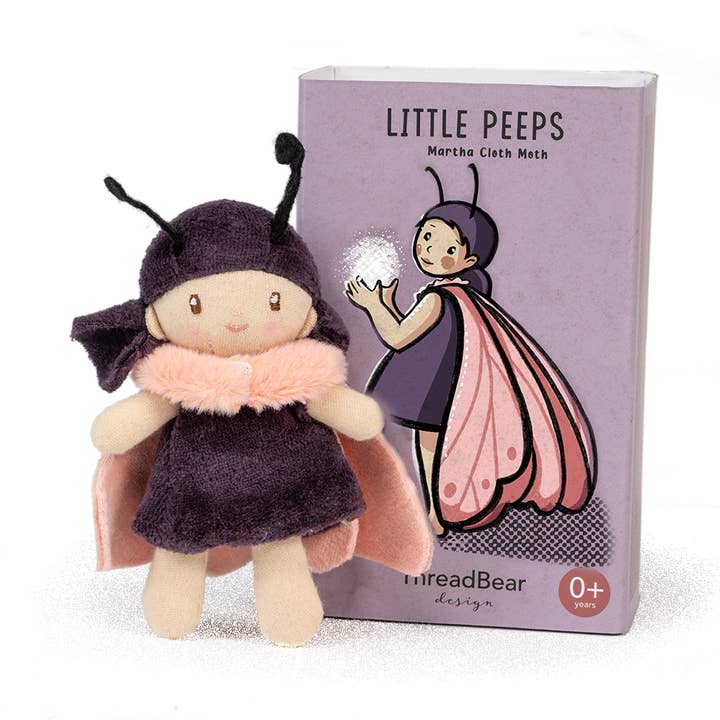 Little Peeps Martha Cloth Moth for wholesale by ThreadBear Design (Ship from Canada)