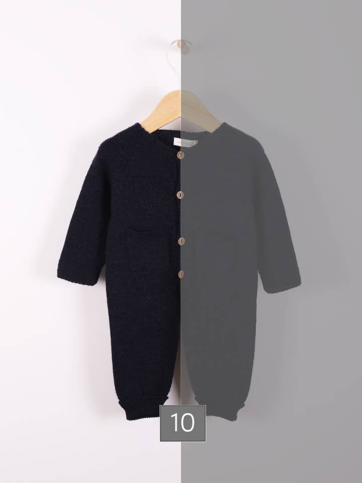 Jumpsuit strikket i merinould | VINTERDAG for engroshandel hos Wedoble: sustainable children's fashion