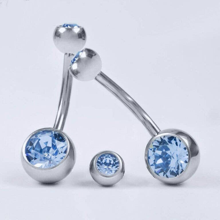 Gemscape UK - Wholesale Single Earring - Simple Piercing Jewellery: Body Piercing with rhinestones2