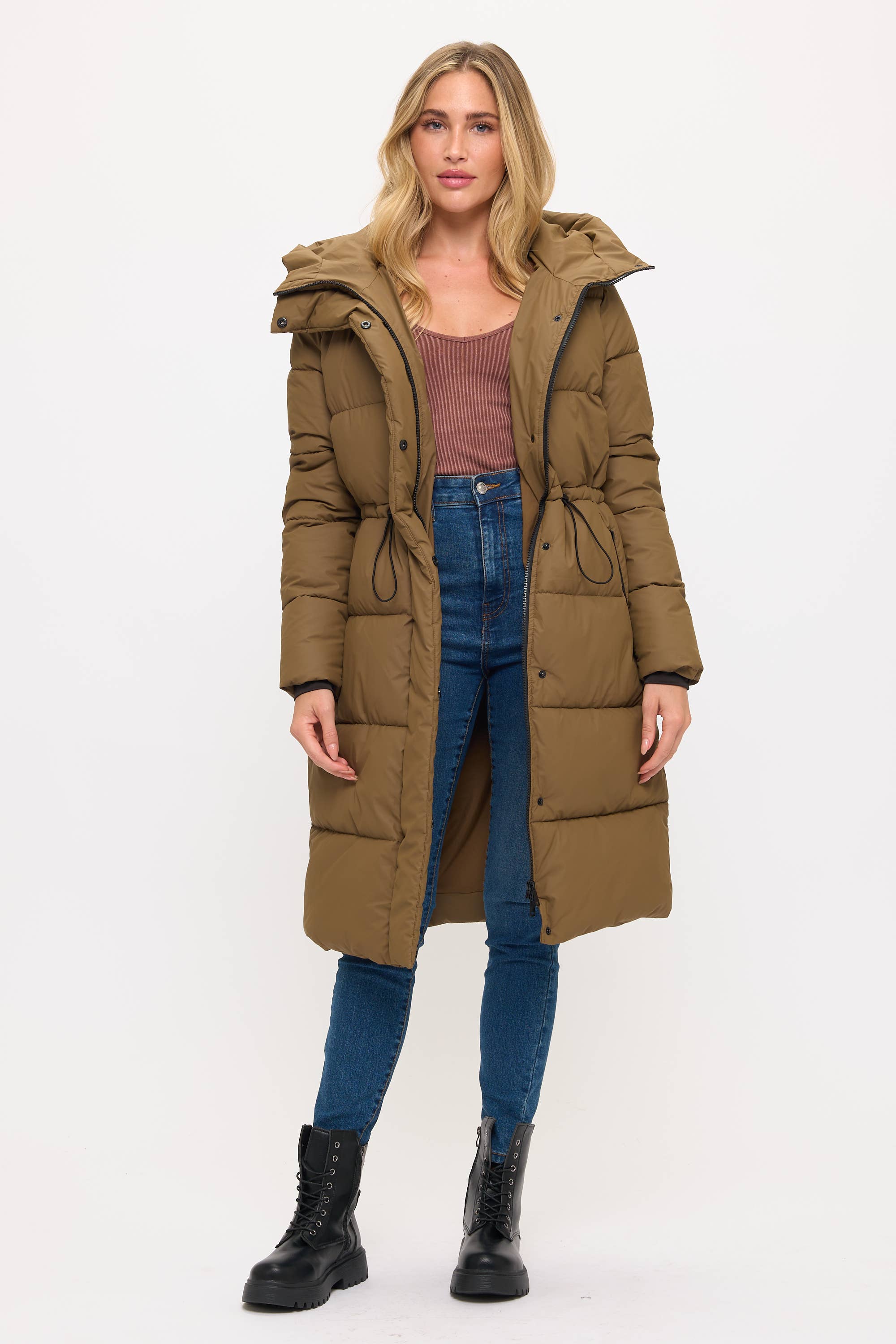 Coalition Apparel Inc - Wholesale Pufferjack - Dames - CLANP0112: Nordic Luxe Gewatteerde Jas met Capuchon12