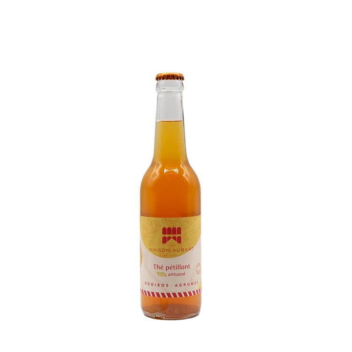 Limonata di tè frizzante artigianale e biologica: rooibos agli agrumi per la vendita all'ingrosso da parte di Maison Aubert