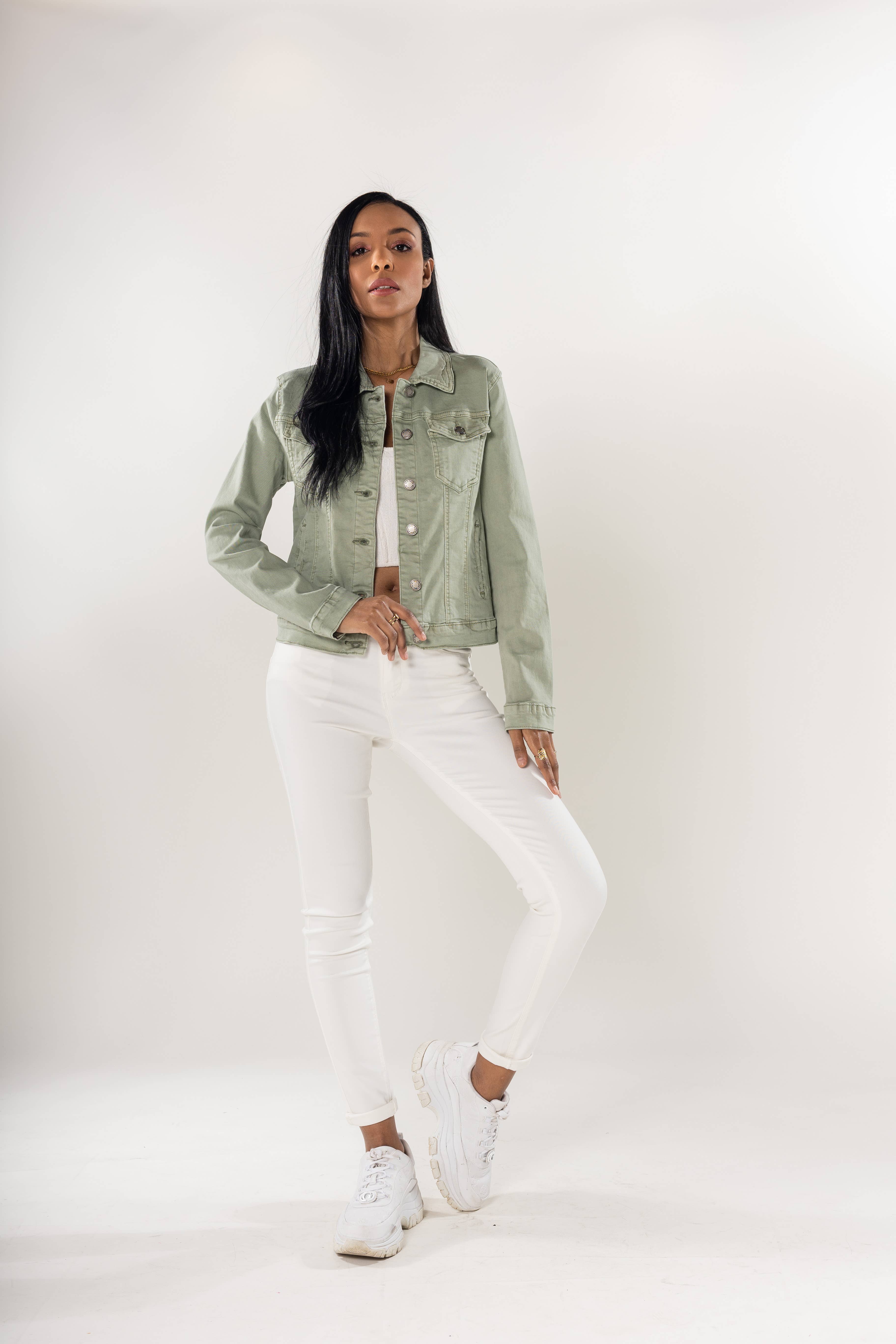 Nina Carter - Wholesale Jas - Dames - Stretch nauwsluitend jack kleur J212A32