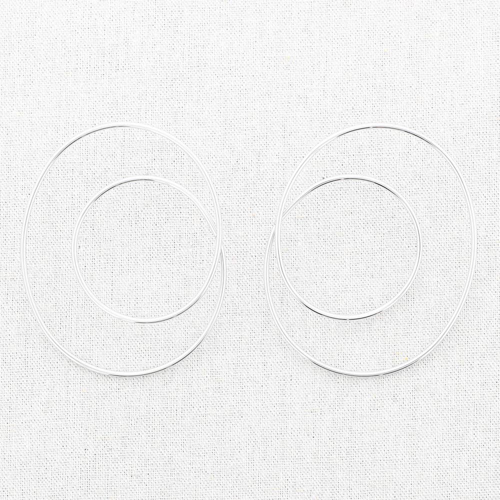 Sonata - Wholesale Hoop Earrings - Irregular Shape Steel Earrings1