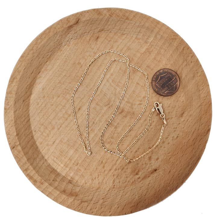 Aim Eternal - Wholesale Link & Chain Necklace - 17.7Inch Anchor Chain Necklace, 18K Gold Plated Finished Cha2