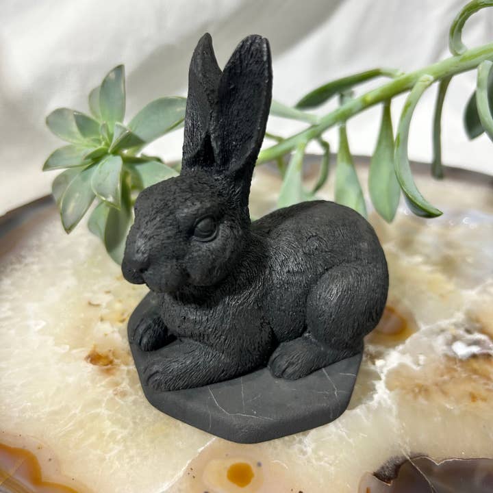 Shungite Figurine Rabbit for wholesale by Quasar Gems USA