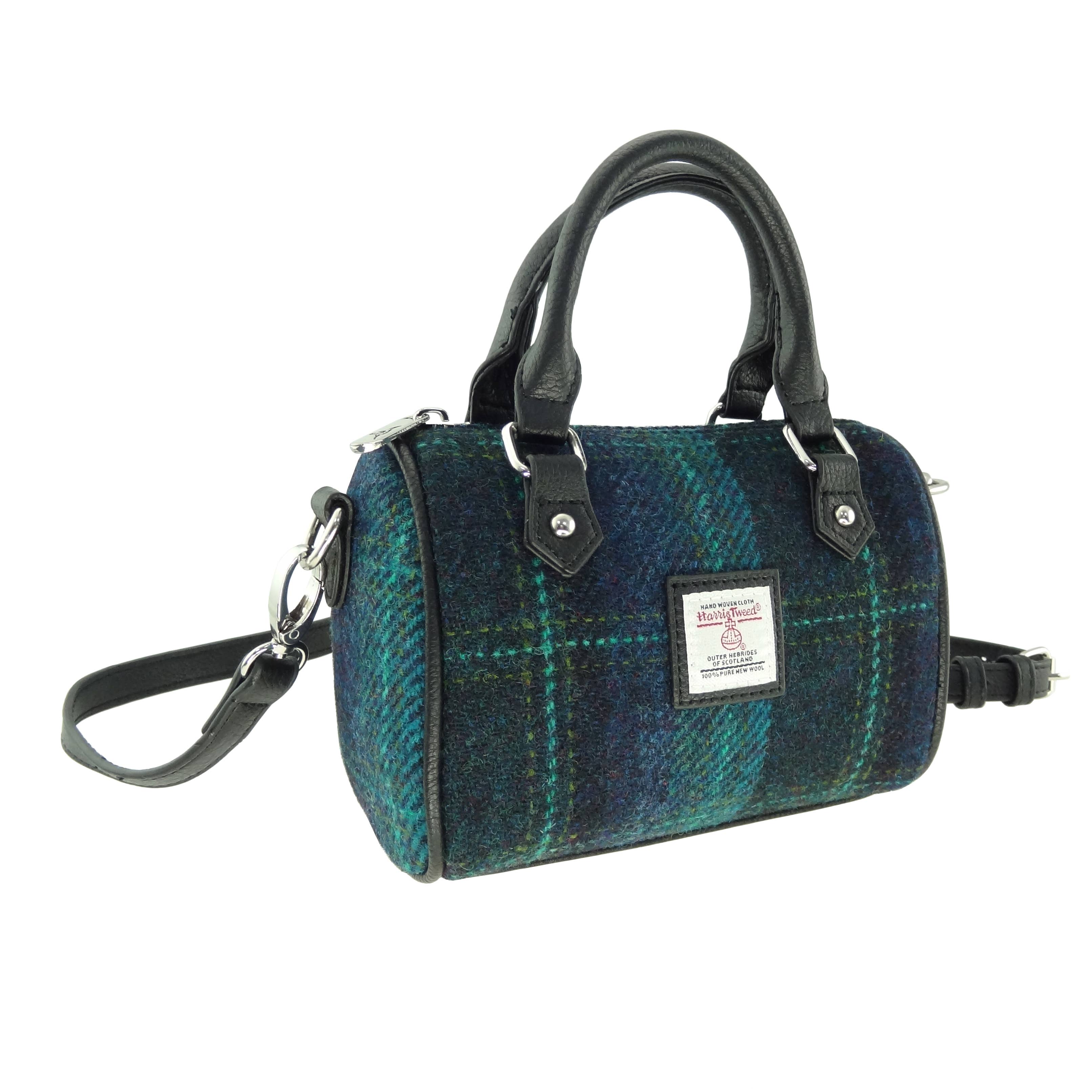 Glen Appin Of Scotland - Wholesale Top Handle Bag - Women's - LB1203 Harris Tweed 'Kilbride' Mini Bowling Bag16