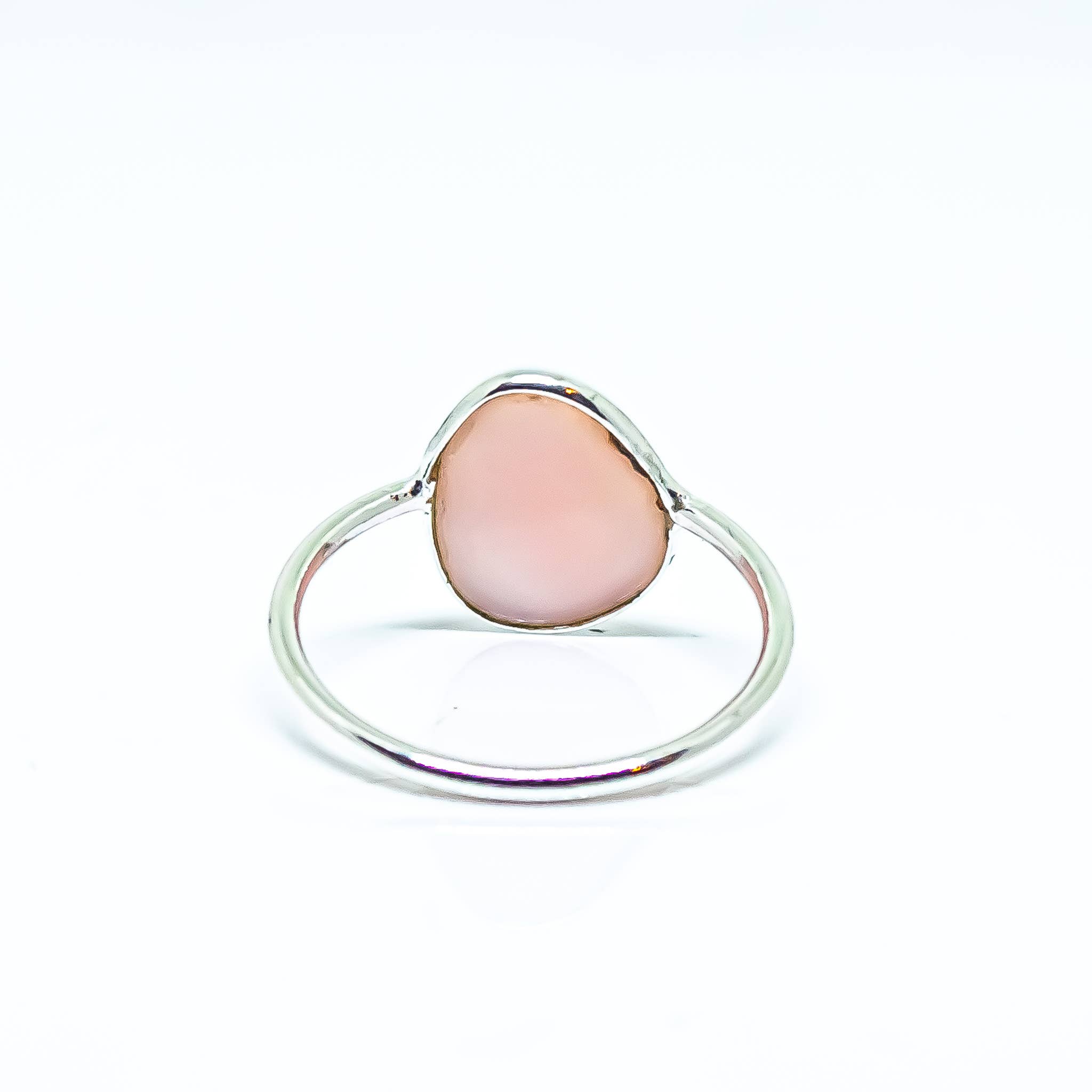 Quasar Gems USA - Vente Bague de cocktail/de cérémonie - Bague en opale rose en argent sterling facettée2