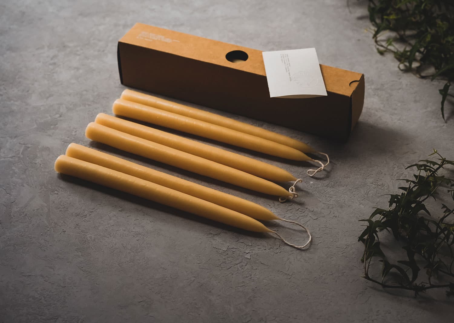 Skär Organics - Vente Bougies/bougeoirs coniques - Bougie dînatoire conique en cire d’abeille biologique3