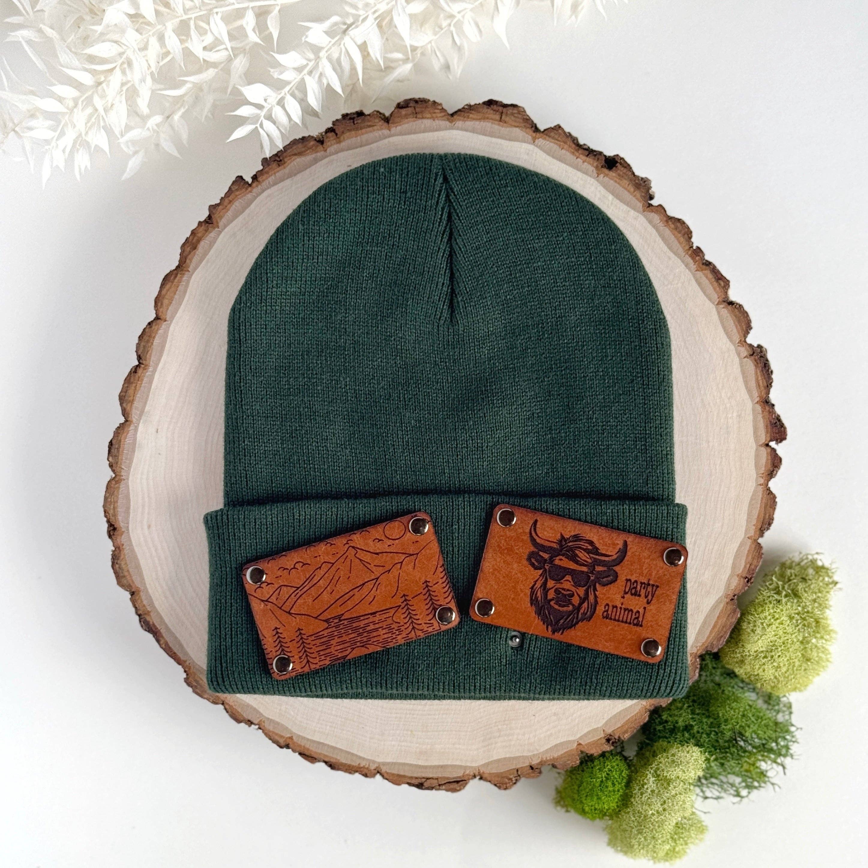The Lonely Pine - Wholesale Beanie - Unisex - Interchangeable snap on patches3