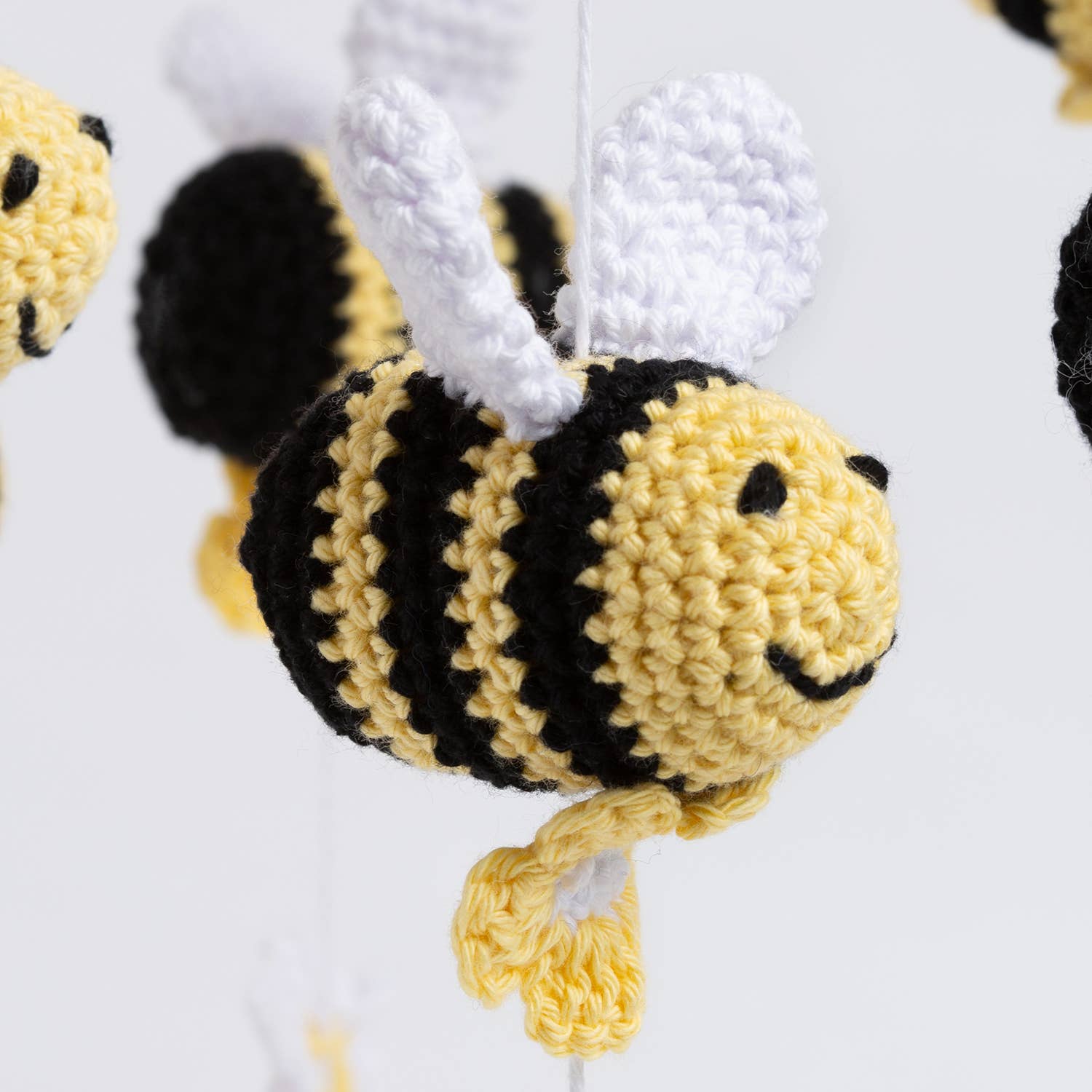 Wool Couture Company - Wholesale DIY Craft Kit - Lewis the Bee Nursery Mobile Easy Crochet Kit5