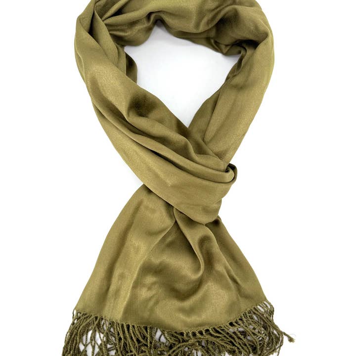 Maison Unik Accessoires - Wholesale Scarf - Women's - Solid satin stole – 100% viscose – 70x180 cm -women8
