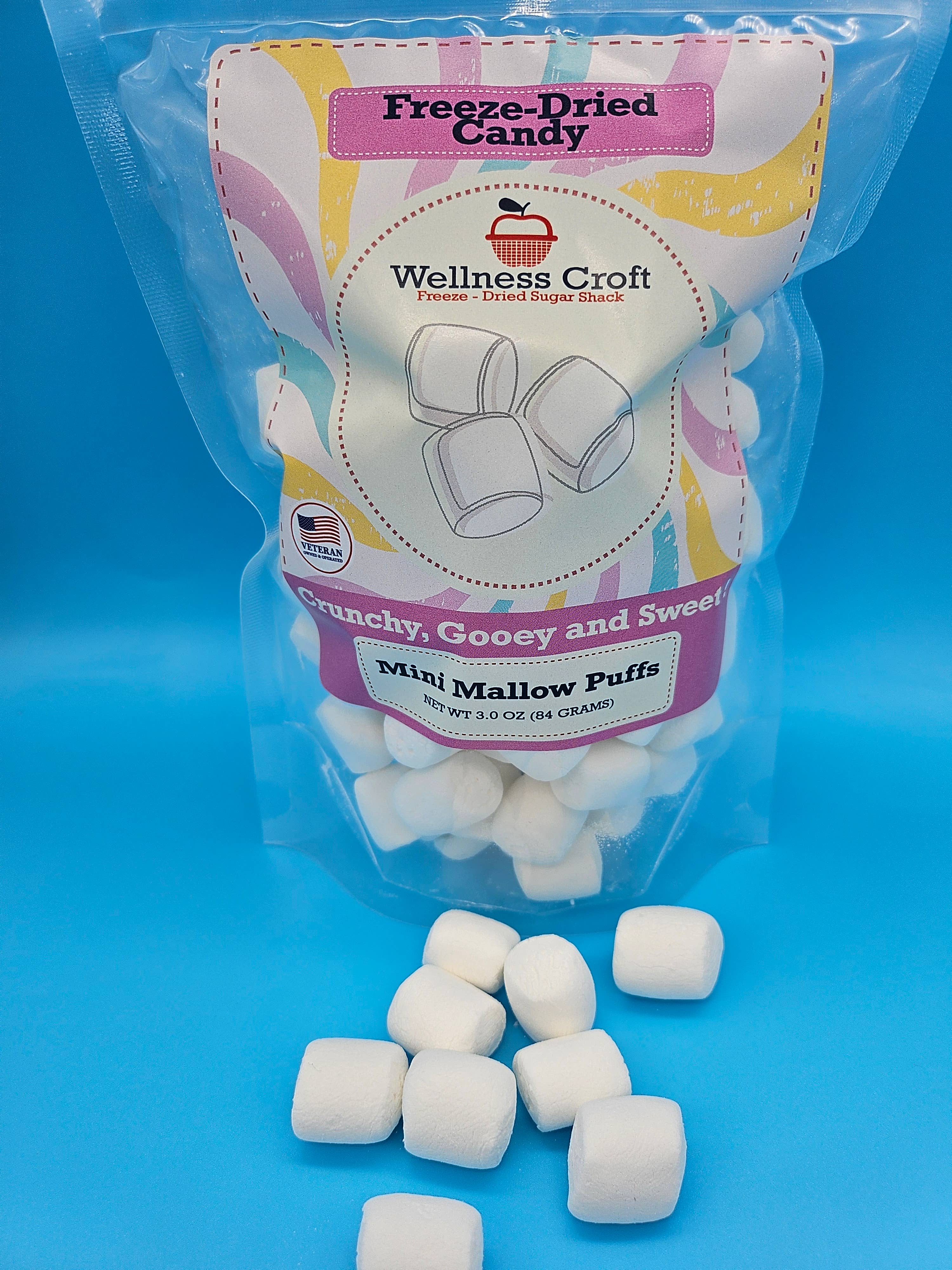 Wellness Croft - Wholesale Marshmallow - Mini Mallow Puffs, Freeze-dried vegan mini marshmallows0