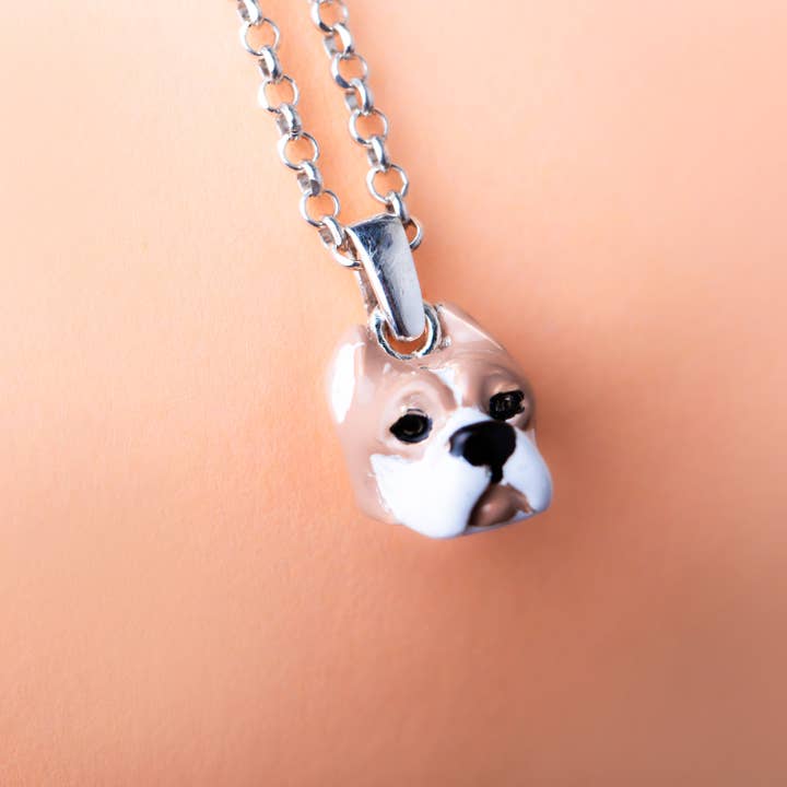 Halskette Charms Pitbull Argentine Dogo Silber 925 für den Großhandel von Gabbo Design