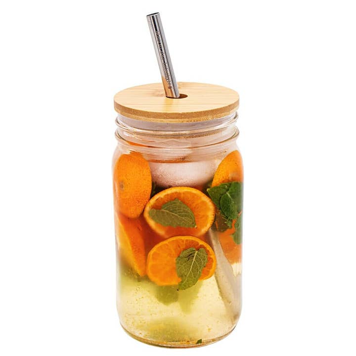 Mason Jar Lifestyle - Wholesale Drink Lids - Bamboo Straw Hole Tumbler Lid for Mason Jars2