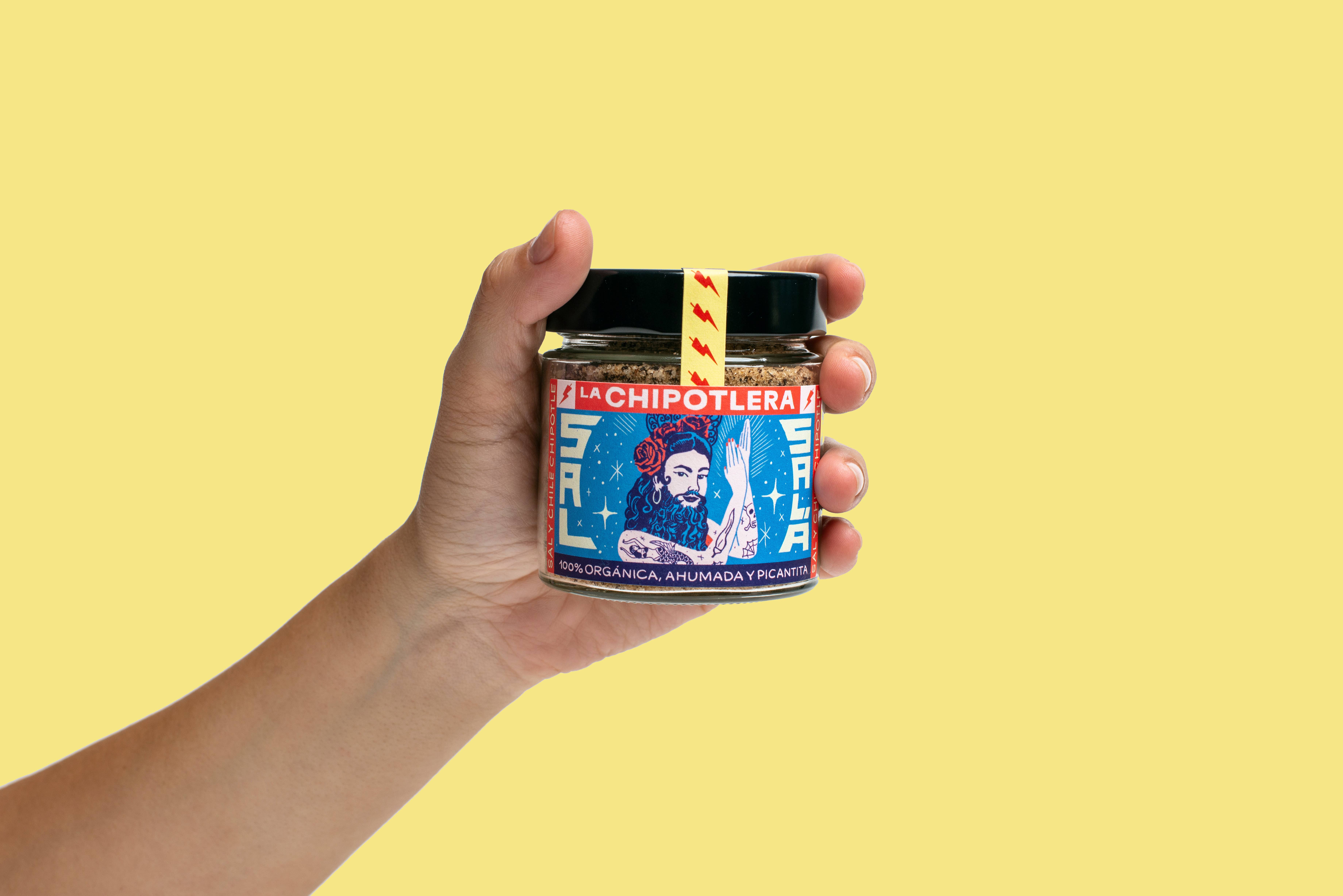 LA CHIPOTLERA - Venta al por mayor Sal - Sal Salá 145 grs - Sal virgen y chile chipotle molido ECO1