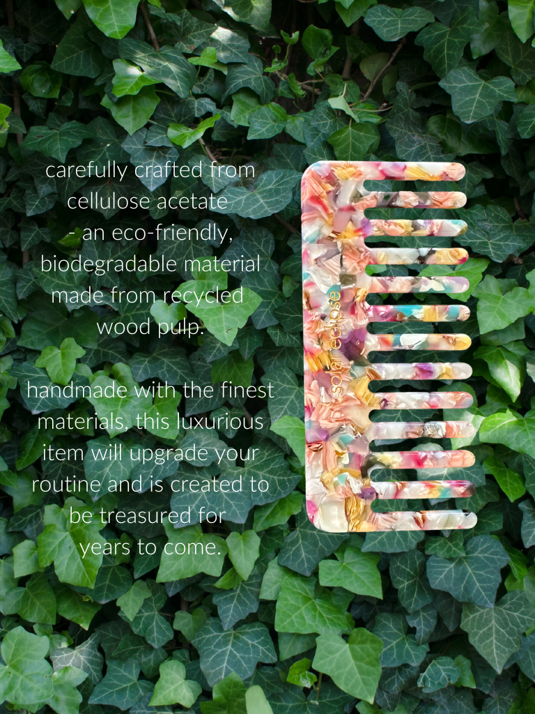 Solar Eclipse - Wholesale Hair Brush/Comb - Detangling Wide Tooth Hair Comb | Eco-Friendly Acetate0