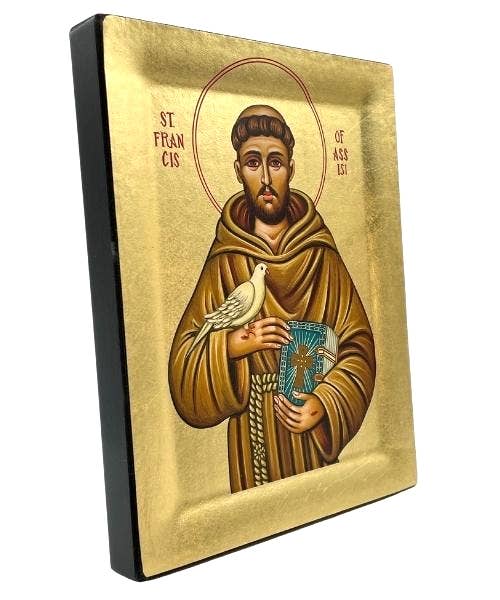 The Art of the Icon - Vente Cartes religieuses - Icône sérigraphiée de Saint François d'Assise1