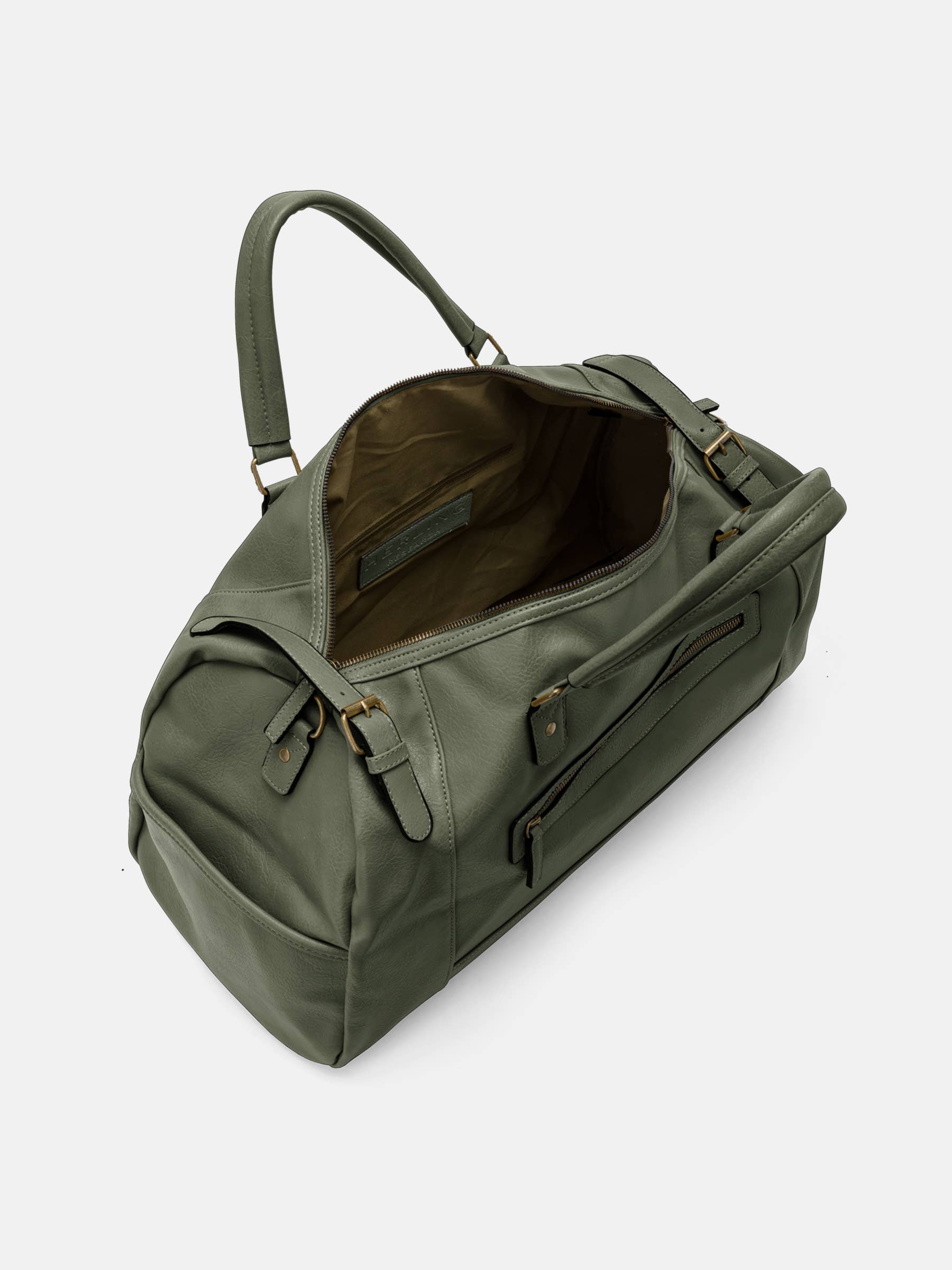 Herling – Saco de viagem - Unissexo por atacado – Herling - Bolsa de viagem vintage grande em couro PU16