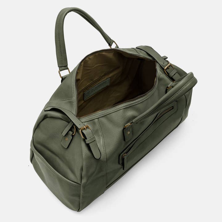 Herling – Saco de viagem - Unissexo por atacado – Herling - Bolsa de viagem vintage grande em couro PU16