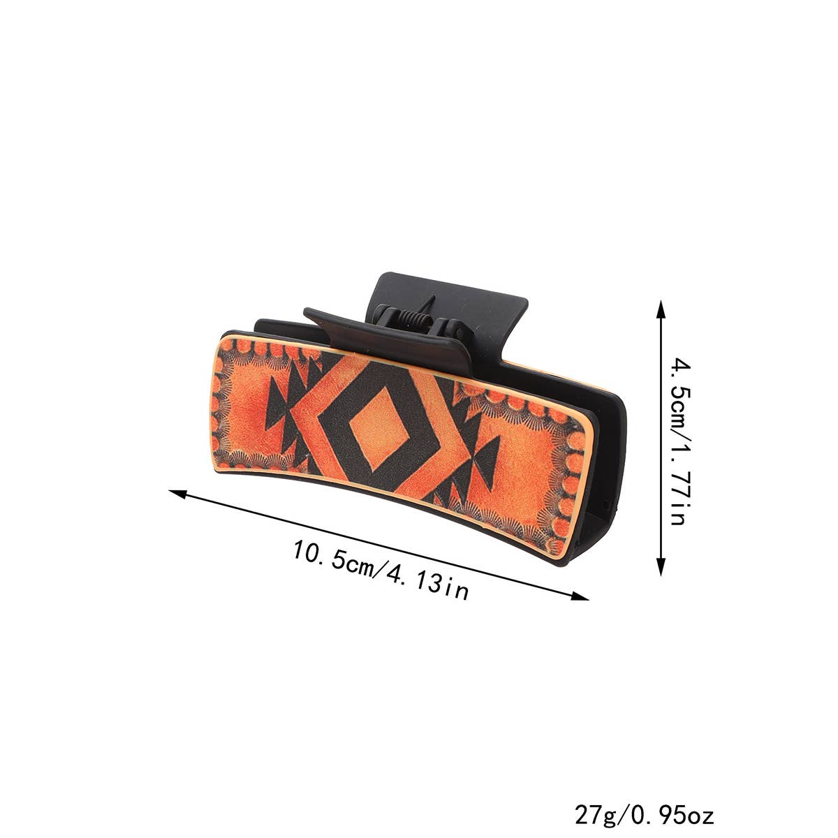 ACCITY - Wholesale Hair Clip - Women's - Western Cactus Bull Head Leather Hair Claw_CWAHA080503