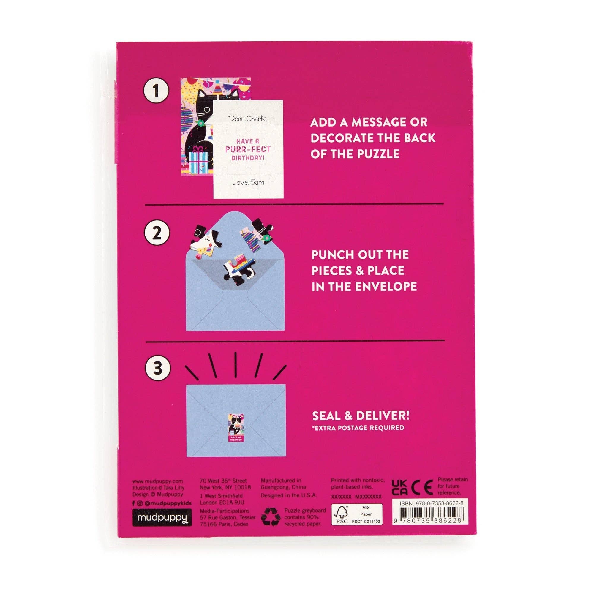 Chronicle Books - Wholesale Birthday Card - Purr-fect Cat Birthday Greeting Card Puzzle2