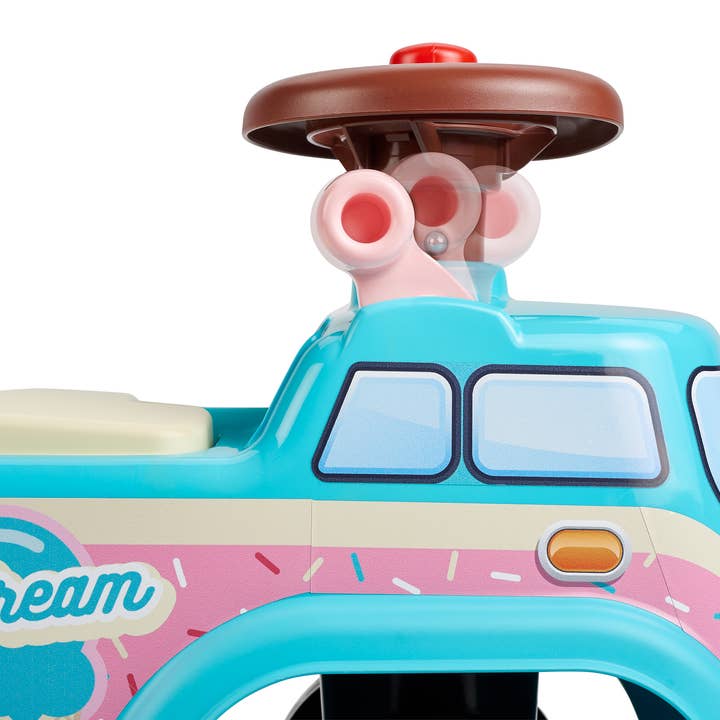 American Hobbies & Merchandising - Wholesale Toy Car/Truck - Kids - Ice Cream Truck Ride-on Vehicle Toy W/ accessories 1-3 Y