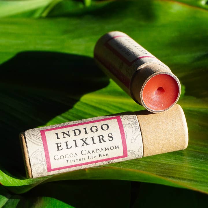 COCOA CARDAMOM Lip Bar for wholesale by Indigo Elixirs