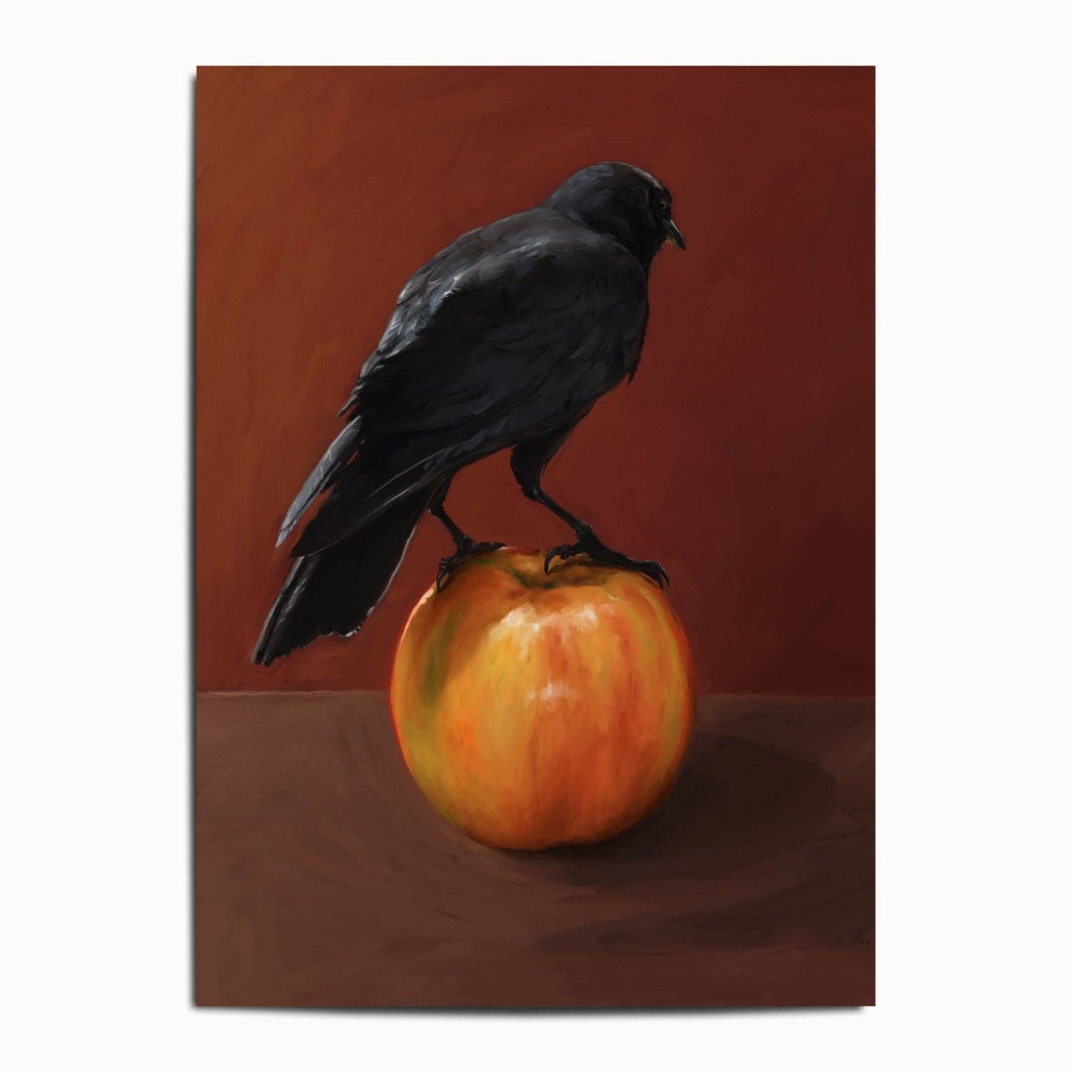 The Ugly Cat Studio - Wholesale Art Print - Moody City Crow Art Print1