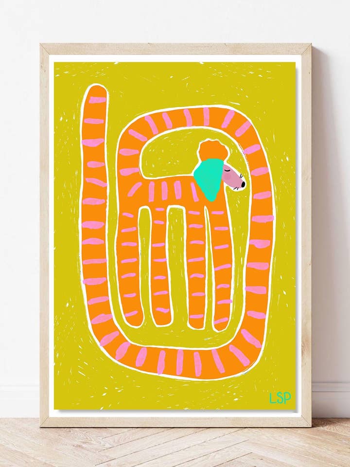 Funky dog for wholesale by Lousurfacepattern