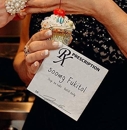 Pelz Brands - Vente Serviettes jetables - Serviettes à Cocktails Amusantes Twisted Wares – FUKITOL RX (Paquet de 50)1