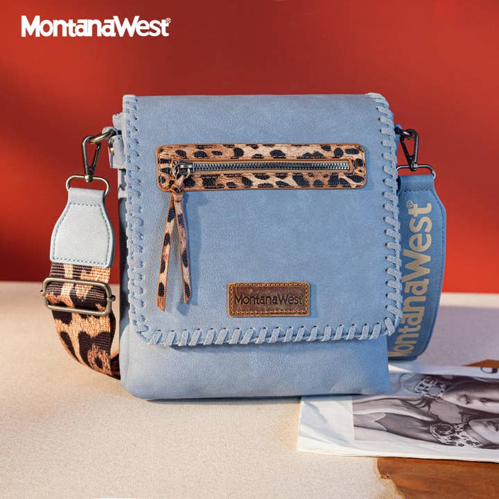 CandBBaby – Engroshandel Crossbodytaske - Dame – Montana West Crossbody-tasker til kvinder med to rum Western Crossbody-taske med printet guitarrem12