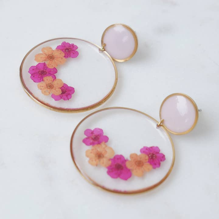 Special edition - Sofia duo earrings - round for wholesale by Kimberley Dubé Atelier
