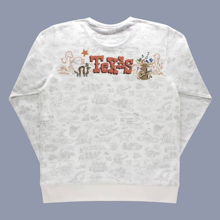 Custom Whimsical Texas Sweatshirt for wholesale by catstudio