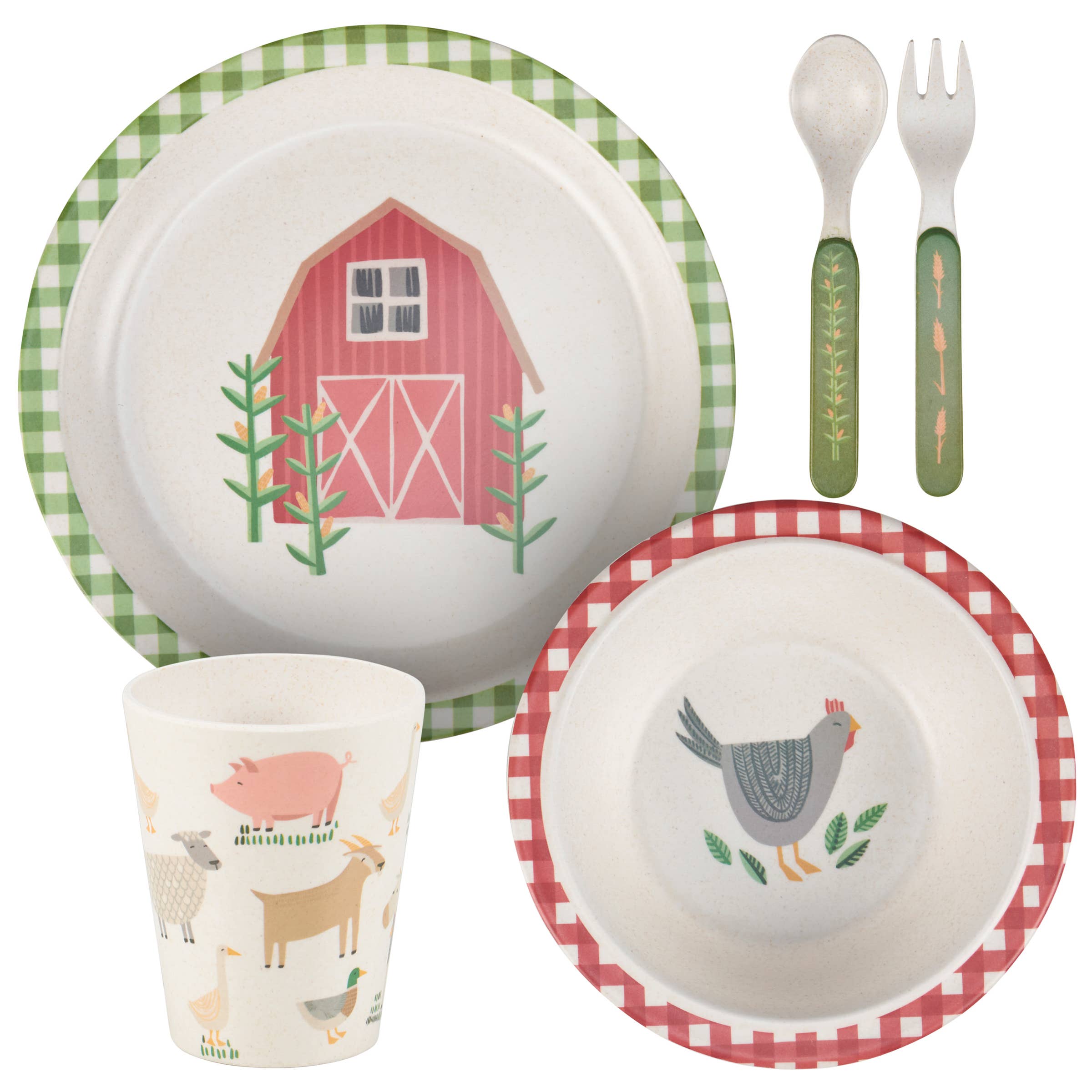 Primitives by Kathy - Wholesale Decorative Plate/Dish/Bowl - Little Farm Meal Set0